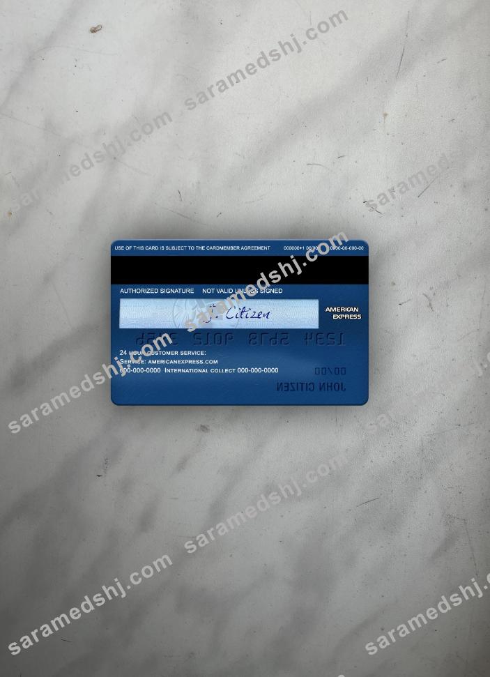 USA Regions bank AMEX payback card photolook back